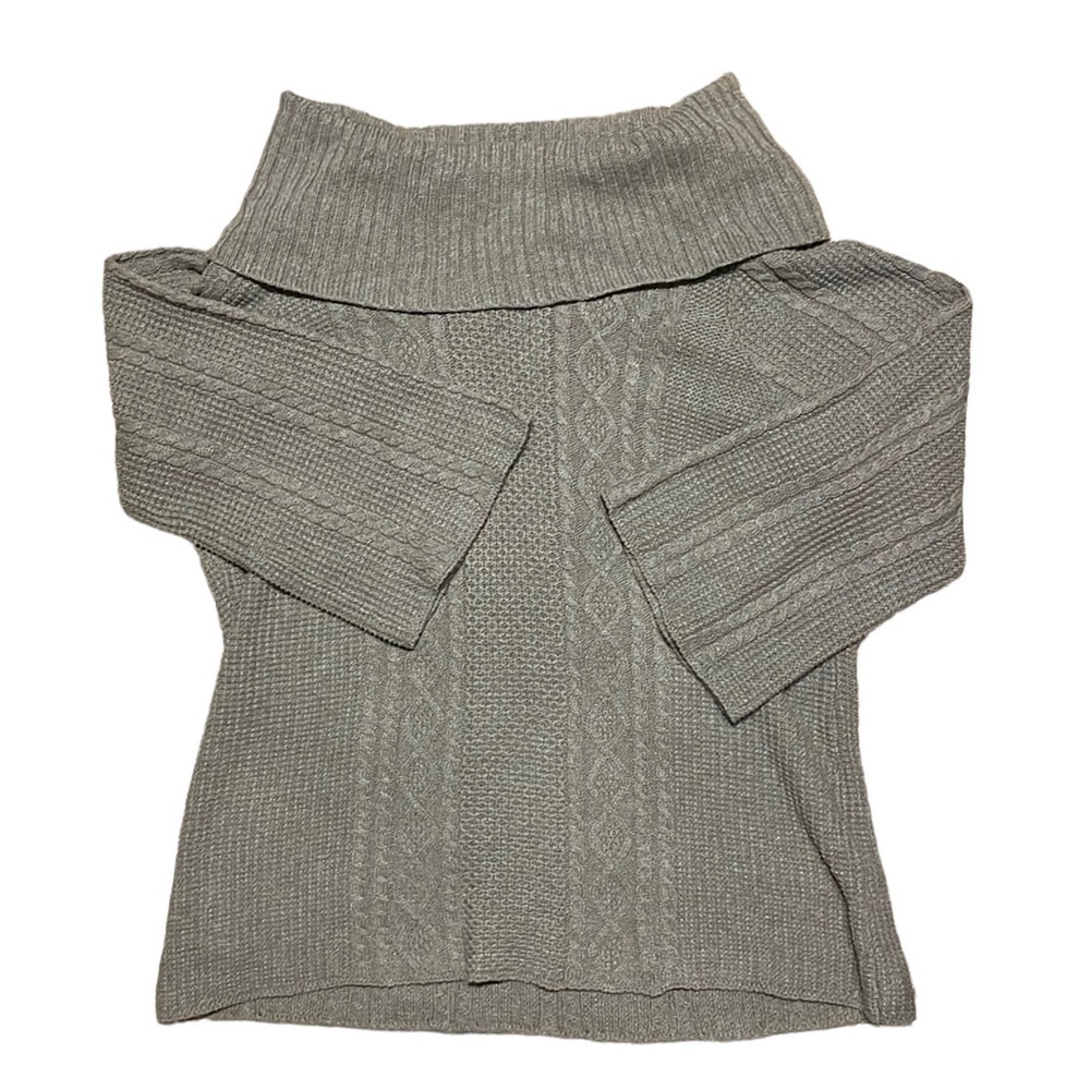 Nwt Croft &‎ Barrow Gray Cowl Neck Sweater